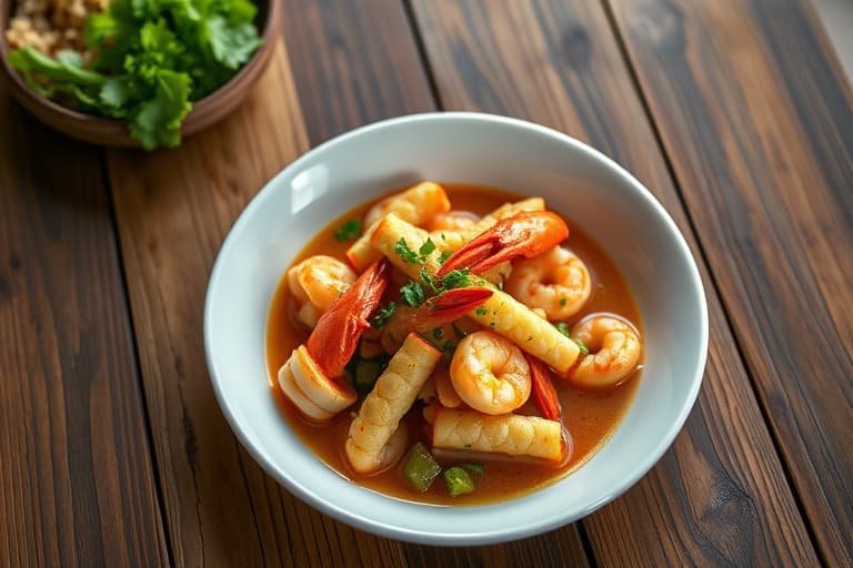 Cajun Crawfish og Shrimp Étouffée