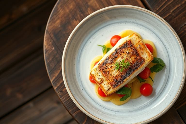 Frosne, stekte walleye-filéter