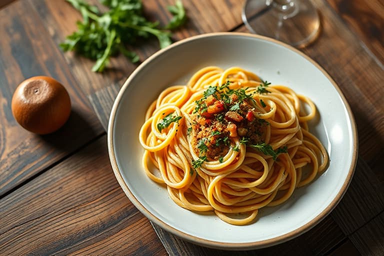 Kyllinglignende linguine à la meg