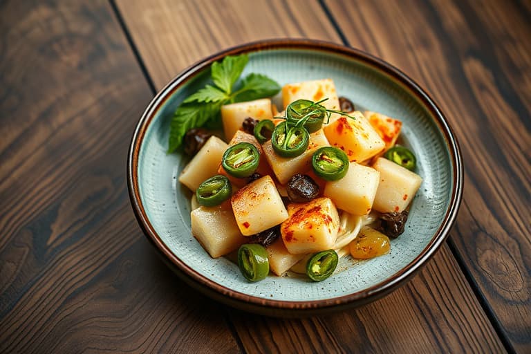 Blåmuggost og jalapeñopoppere