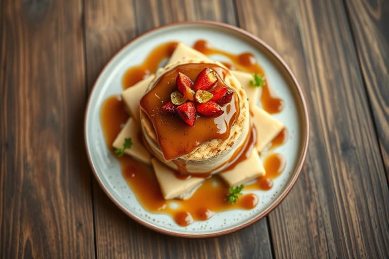 Toffee-kirsebærsmørterter