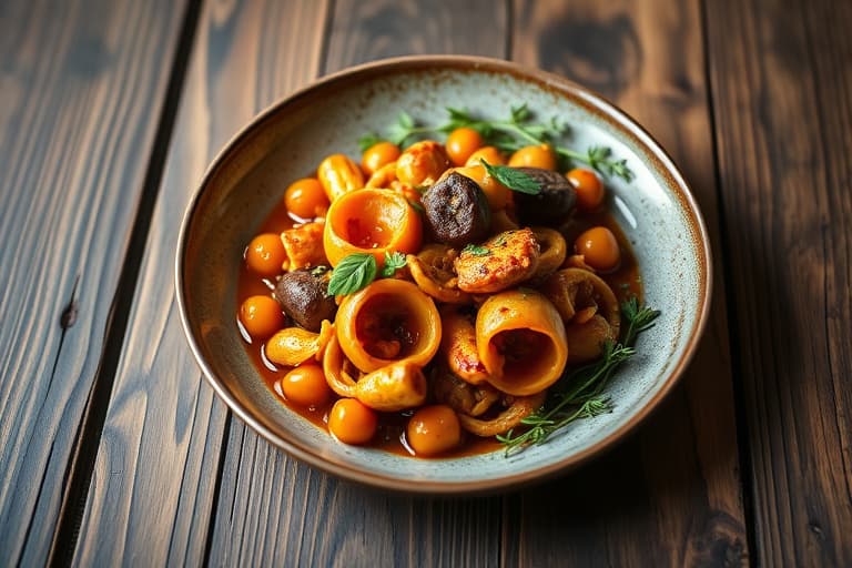 Marokkansk tagine med oliven og artisjokkhjerter