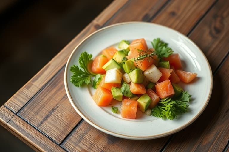 Avocado- og vannmelonsalat