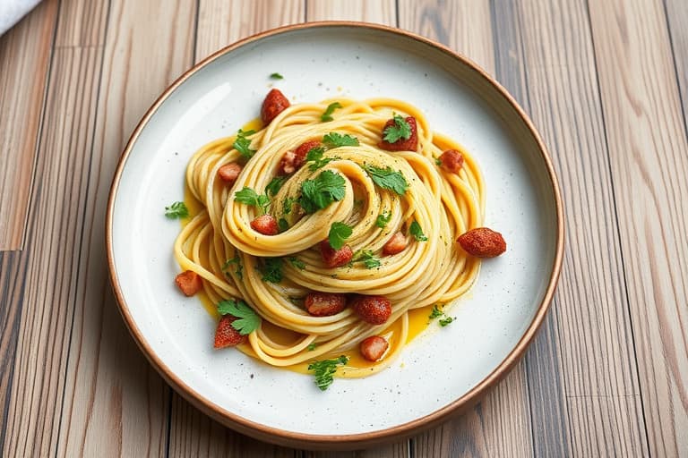 Løvetannpesto og pølsepasta