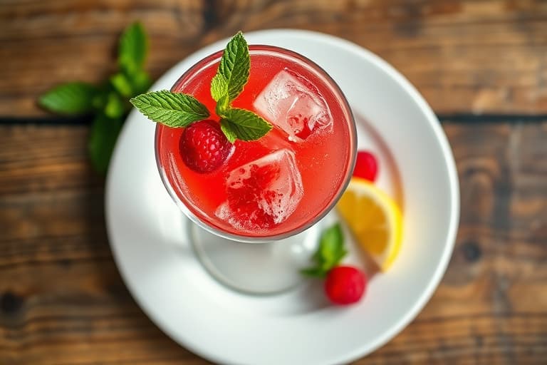 Raspberry Lemonade Martini