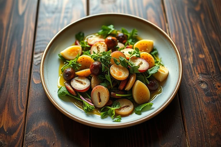 Varm ris-, artisjokk-, spinat- og kyllingsalat