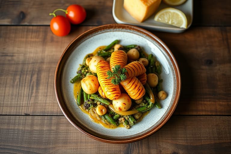 Millet- og mungbønnerett