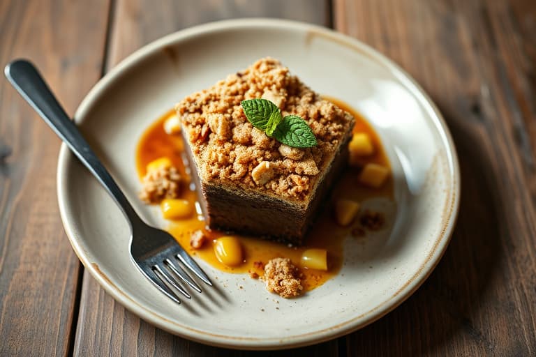 Sjokoladekake med peanøttsmør og sprøtt crumble-topp