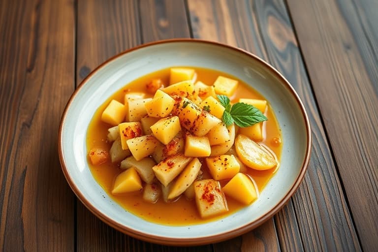 Ananas og appelsin fruktgele