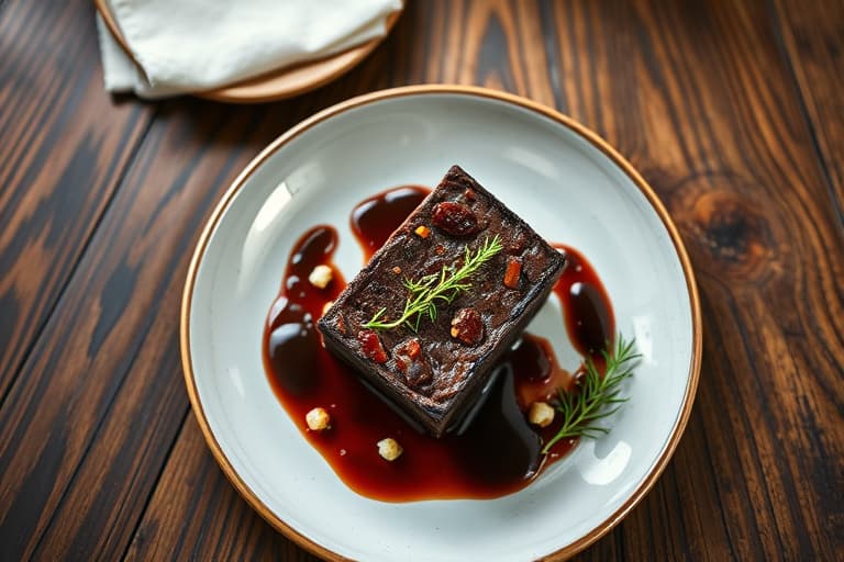 Rike svart skogsbrownies