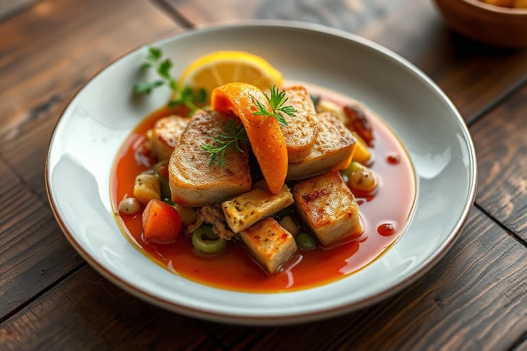 Stekt vaktel med speket sitron