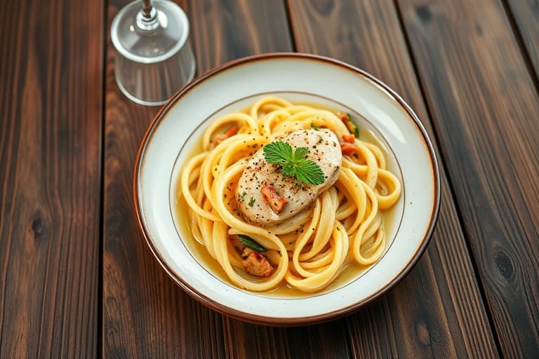 Rons favoritt-linguine med hvit kamsaus