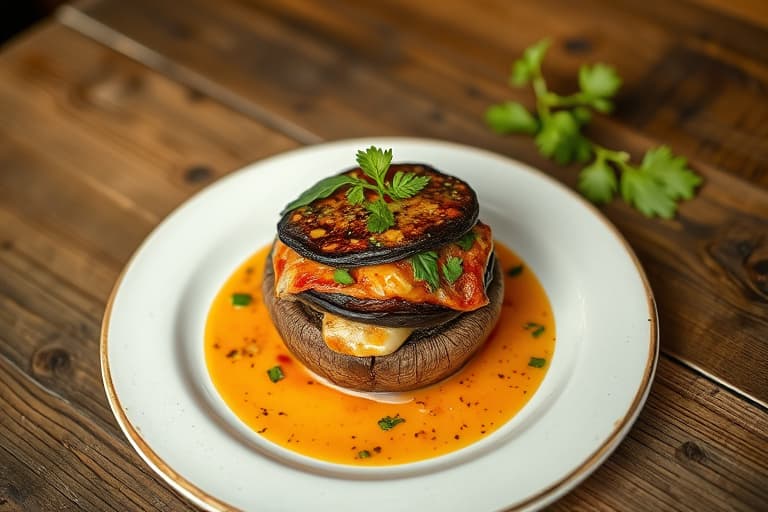 Pizza-Style Portobello-sopper