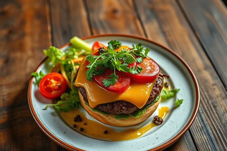 Quinoa Dijon- og sveitsisk burger