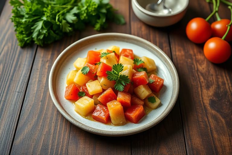 Vannmelon- og koriandersalsa med tropiske smaker