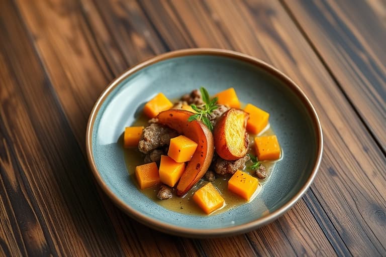 En enkel ovnsrett med butternut squash