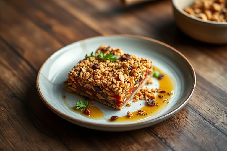 Peanøttsmør- og honninggranola barer