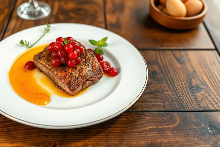 Stekt kalkun med tranebær- og granatepleglasur