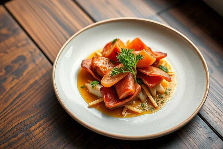 Bacon-dekket juleeplepai