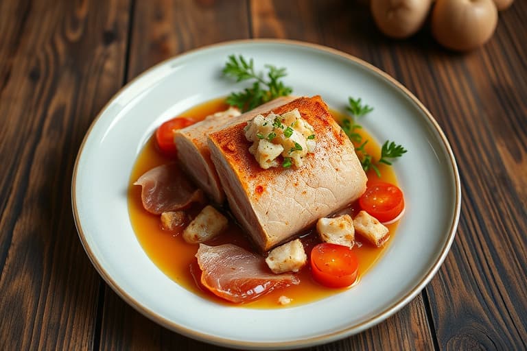 Svinefilet innbakt i prosciutto med sprø salvie