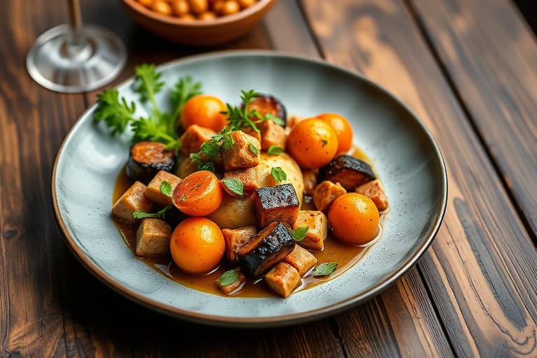 Krydret kikertertagine