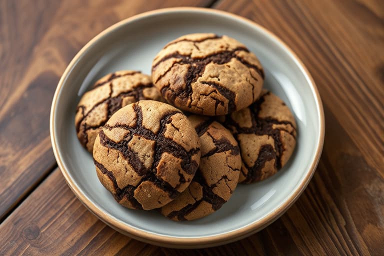 Becel Anything Goes Cookie Dough Mocha Crinkle Cookies