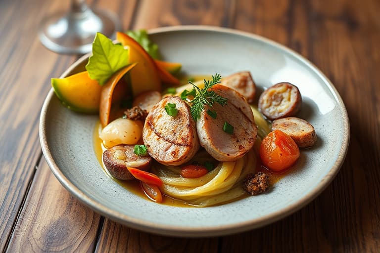 Enkel honning- og sennepsskinke