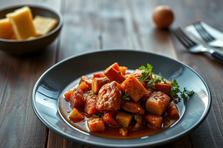 Langtidskokt kalkunchili med kidneybønner