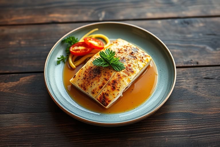 Grønnsaker dampet tilapia