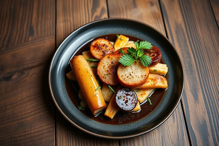 Aprikos- og kremost-trykkmerker