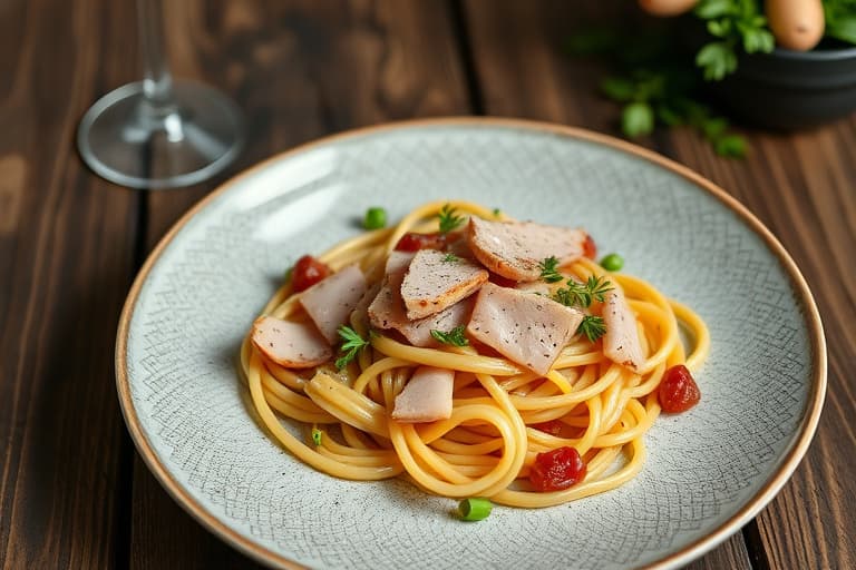 Fabelaktig ham-pastasalat