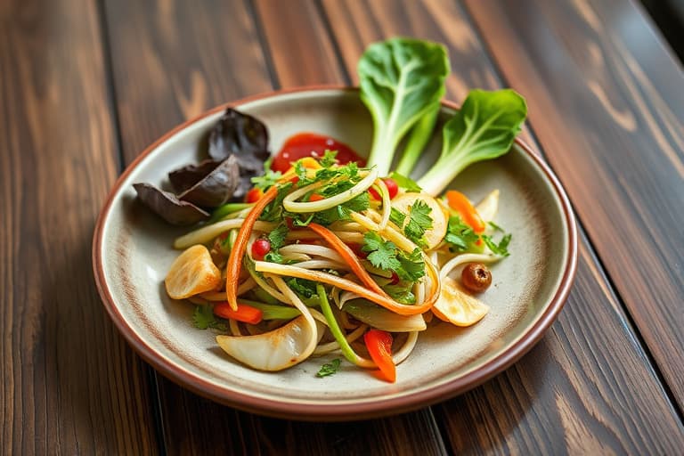 Deilige salat med bok choy