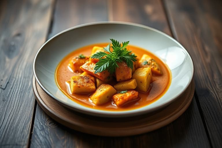 Spinat- og kikertert curry