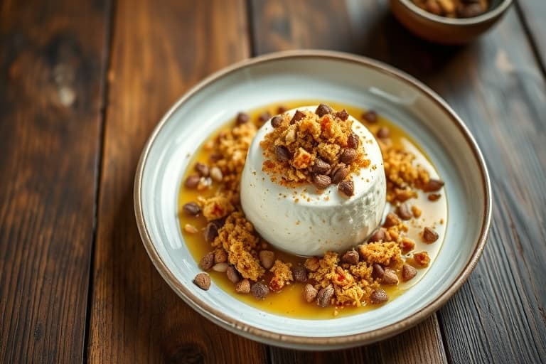 Ricottakake med streusel-topping