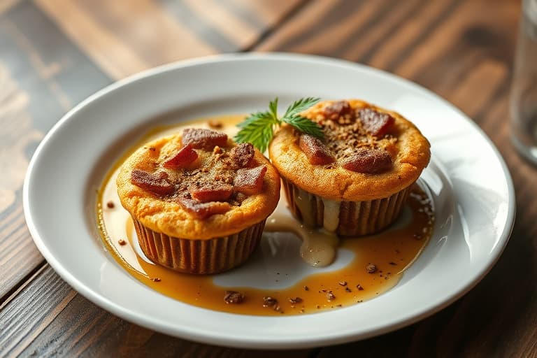 Kokos- og kaffemuffins