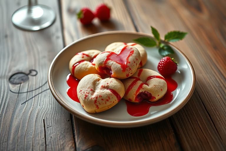 Raspberry Liqueur Valentine Cookies