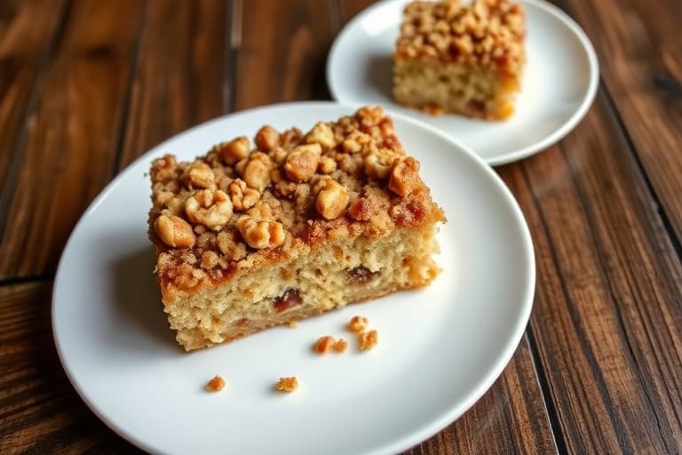 Maple Walnut Crumb Cake