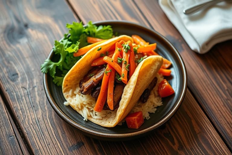 Vegetariske bønneburritos