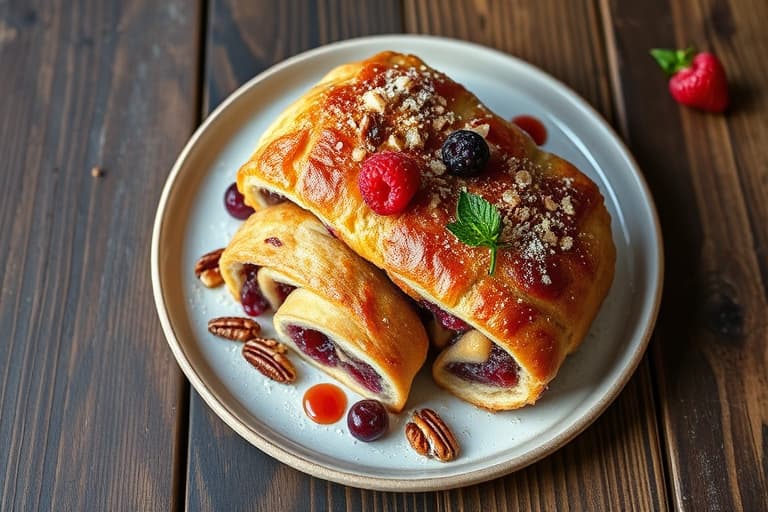 Raspberry Pecan Rugelach