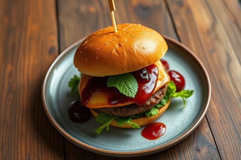 Cherry Bourbon Burgers