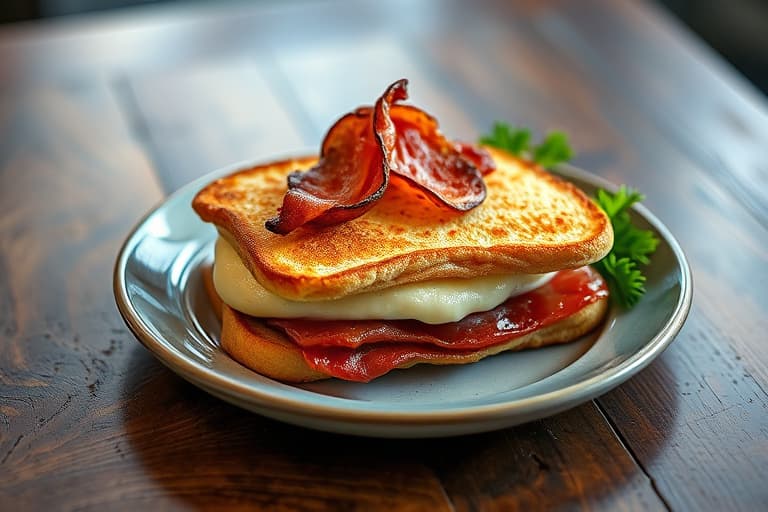 Monte Cristo-sandwich med bacon