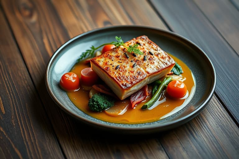 Baconsurret laks marinert i bourbon