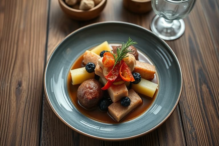 Hvitløk- og kulturmelkmosede poteter