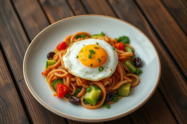 En enkel rancheros-frokost med egg