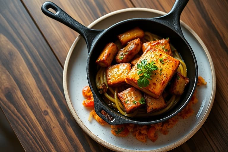 Ethan sin "Hungry Man's Cast Iron" kjøttkaker