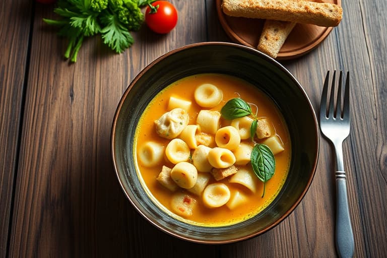 Krydret kyllingnudelsuppe