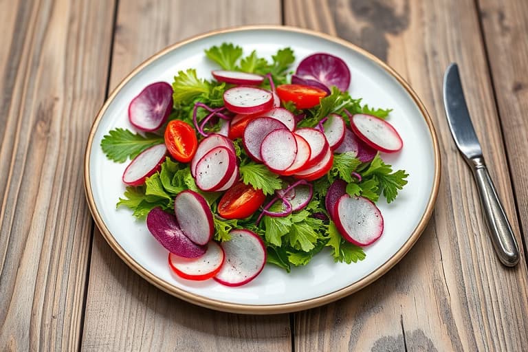 Ristet salat, radicchio og endivie