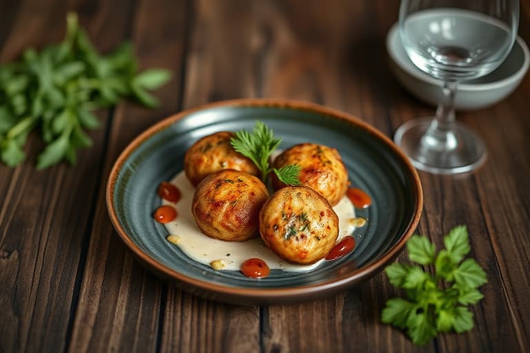 Kikertevegetariske kjøttboller