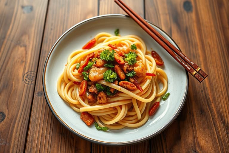 Sichuan (Szechuan) kald nudel