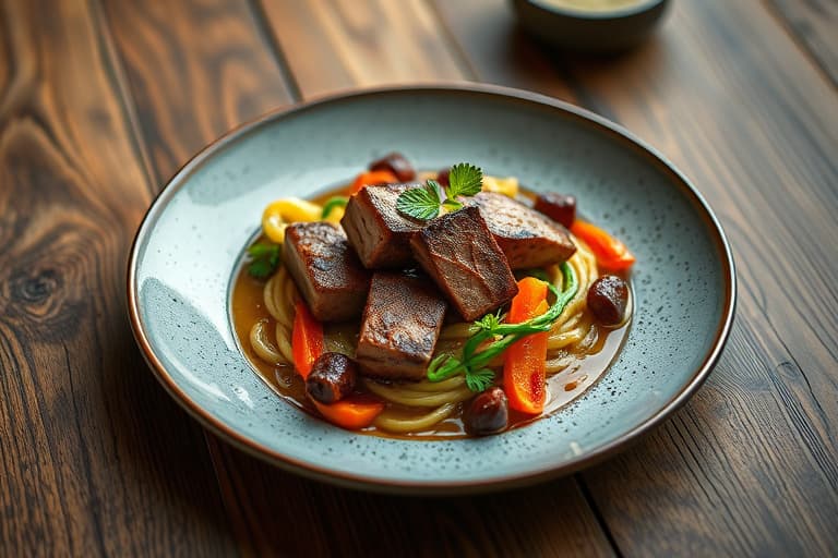 Drepende stekte svinekoteletter